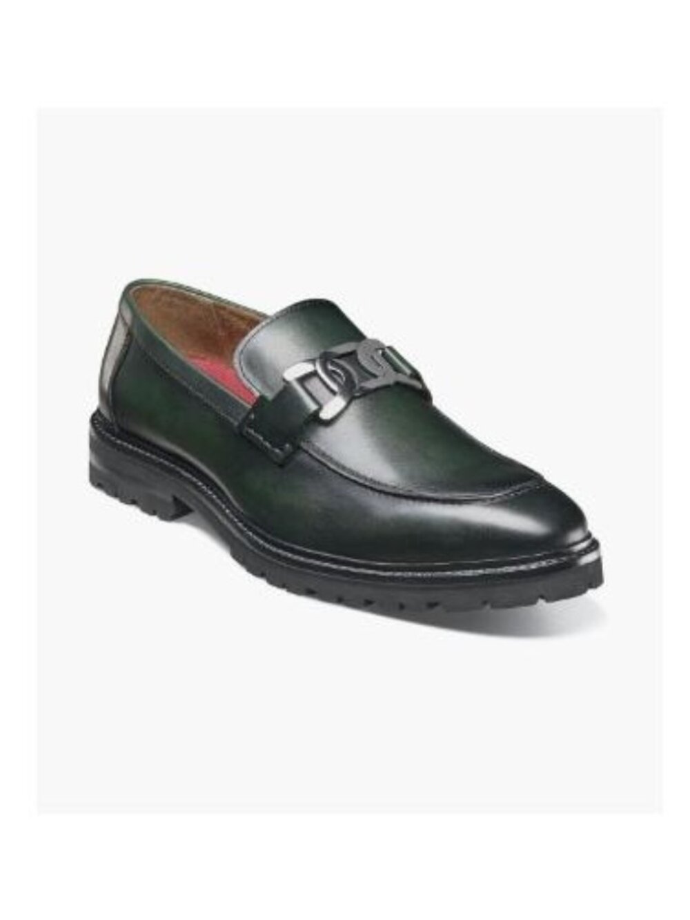Stacy Adams Hale Mens Moc Closed Toe Loafers, Green Size: 12 -O